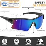 YENPK 12 Pack Tinted Safety Glasses Protective Eyewear, Safety Goggles Sunglasses for Men and Women, ANSI Z87.1+ Certified, Eyes Protection UV400 Anti Splash & Scratch, Impact Resistant(Multicolor)