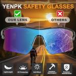 YENPK 12 Pack Tinted Safety Glasses Protective Eyewear, Safety Goggles Sunglasses for Men and Women, ANSI Z87.1+ Certified, Eyes Protection UV400 Anti Splash & Scratch, Impact Resistant(Multicolor)