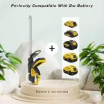 Hedge Trimmer for Dw 20V Battery,Hedge Trimmer Cordless with 22'' Dual-Action Blade and 3/5'' Cutting Capacity,1600RPM& Safety Lock (Battery Not Included)