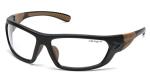 Carhartt Gear CHB210DT Carbondale Clear Anti-Fog Lens - One Size - Black/Tan