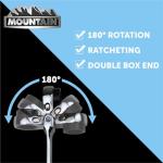 Mountain 5-Piece Metric Double Box Universal Spline Reversible Ratcheting Wrench Set; 8 mm - 18mm, 90 Tooth Design, Long, Flexible; MTNRM6