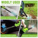 2025 Upgrade Leaf Blower, Leaf Blower Cordless with 2 * 2.6AH Batteries and Fast Charger, 450CFM &150MPH and 2 Speed Mode, Lightweight Electric Leaf Blowers for Lawn,Yard, Leaves, Dust,Snow Care