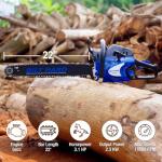 BILT HARD Gas Chainsaw 22 inch 56cc 3.1 HP Chain Saws with Automatic Oiler for Trees, Gas Powered 2-Cycle Wood Cutting Machine Petrol Handheld Gasline Chainsaws for Outdoor Garden Farm Home