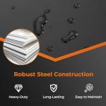 Goplus 5-Drawer Rolling Tool Chest, Steel Tool Storage Cabinet with Handle, Hanging Holes, Central Keyed Locking System, Universal Lockable Wheels, Tool Organizer Box for Garage Workshop