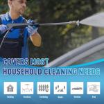 Electric Pressure Washer 5000PSI-Max 3.6GPM Power Washer Touch Screen Adjustable Pressure,4 Nozzles and 500ml Foam Cannon Power Washer Cleaning for Patio (Blue)