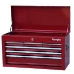 Workington Portable Metal Tool Chest with 6 Drawers, 24" 6-Drawer Tool Chest Cabinet with Ball Bearing Drawer Slides, Steel Tool Storage Box Organizer 4005 Red