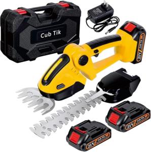 21V Cordless Hedge Trimmer with Battery & Charger