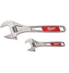 2-Piece Adjustable Wrench Set, 150mm & 250mm