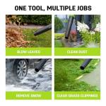 STEELITE Leaf Blower 21V, Electric Leaf Blower Cordless with 4.0Ah Battery and Charger, Powerful Battery Blower for Lawn Care, Patio Cleaning and Dust