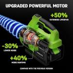 STEELITE Leaf Blower 21V, Electric Leaf Blower Cordless with 4.0Ah Battery and Charger, Powerful Battery Blower for Lawn Care, Patio Cleaning and Dust