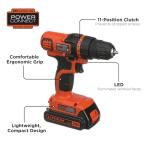 BLACK+DECKER 20V MAX Cordless Drill with LED Light