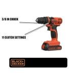 BLACK+DECKER 20V MAX Cordless Drill with LED Light