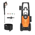 Giraffe Tools Pressure Washer, Max 2400 PSI, 2.3 GPM Electric Power Washer with 4 Quick-Connect Nozzles, Foam Cannon for Cars/Patios/Driveways/Fences