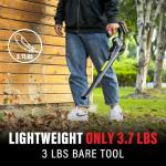 MZK Cordless Leaf Blower,20V Battery Powered Leaf Blower for Lawn Care, Electric Lightweight Mini Hand Blower(Battery & Charger Included) for Blowing Leaves, Patio Cleaning, Lawn Care and Dust