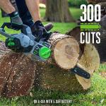 EGO POWER+ Chain Saw, 18” Battery Powered Chainsaw, Electric Cordless, Includes 56V 5.0Ah Battery and Charger – CS1804