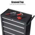 Winado 4-Drawer Tool Chest with Wheels & Lock & Key, Heavy Duty Cart Rolling Tool Box on Wheels, Metal Storage Cabinet, Rolling Tool Cart with Drawers for Garage, Warehouse & Repair Shop