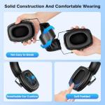 Link Dream 2Pack Shooting Ear Protection, NRR 35dB Ear Protection Hearing Protection Noise Cancelling Ear Muffs with Adjustable Headband for Gun Range Hunting