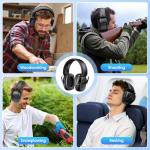 Link Dream 2Pack Shooting Ear Protection, NRR 35dB Ear Protection Hearing Protection Noise Cancelling Ear Muffs with Adjustable Headband for Gun Range Hunting
