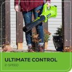 Greenworks 40V (100 MPH / 350 CFM) Cordless Axial Leaf Blower, 2.0Ah Battery and Charger Included