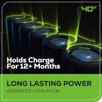 Greenworks 40V (100 MPH / 350 CFM) Cordless Axial Leaf Blower, 2.0Ah Battery and Charger Included