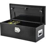 AUTOSAVER88 30 Inch Truck Bed Tool Box, Heavy Duty Aluminum Diamond Plate Tool Box Chest, Waterproof Chest Storage Box with Sliding Shelf and Lock for Trucks, Trailers, RVs, Warehouses