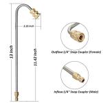 Pressure Washer Gutter Cleaner Attachment, Pressure Power Washer Gutter Cleaning, 4000 PSI, 13 Inch, 1/4 Quick Connect