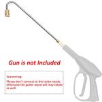 Pressure Washer Gutter Cleaner Attachment, Pressure Power Washer Gutter Cleaning, 4000 PSI, 13 Inch, 1/4 Quick Connect