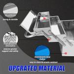 FITHOIST Metal Cantilever Tool Box, 3-Tier 5 Tray Fold Out Stainless Steel Tool Box with Handle, 14" Stack-able Portable Tool Storage Box Organizers Chest for Household Factory Warehouse Repair Shop