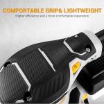 Orbital Sander Corded Hand Sander: DEKOPRO 5" Random Orbital Sander with Dust Box, 6 Various Speeds Electric Palm Sander with Dust Box, 16Pcs Sandpapers for Woodworking & Sanding-Yellow