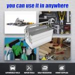 FITHOIST Metal Cantilever Tool Box, 3-Tier 5 Tray Fold Out Stainless Steel Tool Box with Handle, 14" Stack-able Portable Tool Storage Box Organizers Chest for Household Factory Warehouse Repair Shop