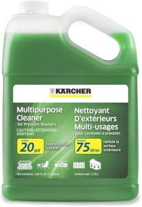 Kärcher Multi Purpose Pressure Washer Detergent, Removes Dirt and Grime from Fences, Siding, Patios, Driveways, Sidewalks, Concrete and More, Highly Concentrated, Makes up to 20 gal of Cleaner