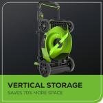 Greenworks 80V 21” Brushless (Push) Cordless Electric Lawn Mower + (500 CFM) Axial Leaf Blower (75+ Compatible Tools), (2) 2.0Ah Batteries and 30 Minute Rapid Charger