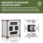 VIWAT Tool Chest, 8-Drawer Rolling Tool Storage Cabinet with Enhanced Packaging, Detachable Top Tool Box, Metal Tool Cart with Hooks and Liners, for Garage, Workshop, Black