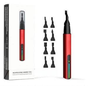 Electric Reciprocating Sander – Precision Multi-Speed Sanding Tool with Fine Sandpaper for Crafts, Miniatures, Jewelry, Woodworking, Resin Kits, Model Automotive Detailing, DIY & Hobbyists