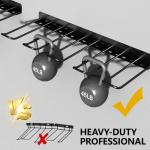 RacKeaLsi 2 Pack Drill Holder, Power Tool Organizer Wall Mount, Heavy Duty Garage Storage and Tool Organizer, Ideal Garage Organization Gifts for man, 8 Slots for Power Tools and 32 Screwdriver Rack