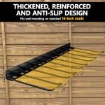 RacKeaLsi 2 Pack Drill Holder, Power Tool Organizer Wall Mount, Heavy Duty Garage Storage and Tool Organizer, Ideal Garage Organization Gifts for man, 8 Slots for Power Tools and 32 Screwdriver Rack