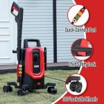 MZK Electric Pressure Washer,5200 Max PSI with Anti-Tipping Technology,4 Quick-Connect Nozzles,Foam Cannon for Easy Replacement,High-Pressure Cleaning of Cars,Fences ET2501