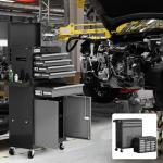 Tool Chest 7-Drawer | 40'' H Rolling Tool Chest with Wheels | Detachable Top Metal Tool Box | Garage Storage Cabinet for Repair Room,Warehouse | Rolling Tool Box with Hooks,Liners,Tray Divider | Black