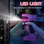 URASISTO 8V Pink Cordless Drill, Power Drill Tool Set, Built-in LED, 58pcs Acessories with Household Tool Set Gift Box, Pink Drill Set for Women