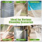 Washer with 4 Quick Connect Nozzles, Cleaning Machine with Foam Cannon