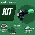 Metabo HPT 4-1/2-Inch Angle Grinder, Includes 5 Grinding Wheels & Hard Case, 6.2-Amp Motor, Compact & Lightweight, G12SR4