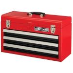 CRAFTSMAN 20-in Wide 3 Drawer Metal Tool Box With Ball-Bearing Drawers (CMST98245RB)