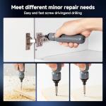 XIOOHXBS Electric Screwdriver 3.6V，Mini Cordless Power Screwdriver Set, Precision Bits with 250 RPM Powerful Motor,LED Lights,Portable Toolbox for Electronics Appliances Repairs