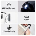 XIOOHXBS Electric Screwdriver 3.6V，Mini Cordless Power Screwdriver Set, Precision Bits with 250 RPM Powerful Motor,LED Lights,Portable Toolbox for Electronics Appliances Repairs