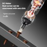 XIOOHXBS Electric Screwdriver 3.6V，Mini Cordless Power Screwdriver Set, Precision Bits with 250 RPM Powerful Motor,LED Lights,Portable Toolbox for Electronics Appliances Repairs