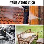 Simpli-Magic Electric Pressure Washer Kit with GFCI Plug, 35 Foot Extended Cable, 20 Foot Extended Hose, Detergent Bottle, 4 Nozzle Gun Ideal for Cleaning Cars/Fences/Patios (2750 PSM - 1.95 GPM)