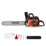 VEVOR Gas Chainsaw 52CC 2-Cycle Gasoline Powered Chainsaw 18 Inch Handheld Cordless Petrol Chain Saws For Forest, Wood, Garden and Farm Cutting Use