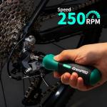 GRENPRO 4V Electric Screwdriver, Rechargeable Cordless Screwdriver Set with 51 Magnetic Bits, LED Light, Left/Right Rotation, USB Charging Cable & Carrying Case, Ideal for Home Repairs