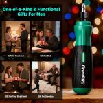 GRENPRO 4V Electric Screwdriver, Rechargeable Cordless Screwdriver Set with 51 Magnetic Bits, LED Light, Left/Right Rotation, USB Charging Cable & Carrying Case, Ideal for Home Repairs