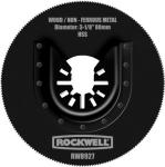Rockwell RW8927 3-1/8-Inch Sonicrafter Oscillating Multitool HSS Saw Blade with Universal Fit System Black